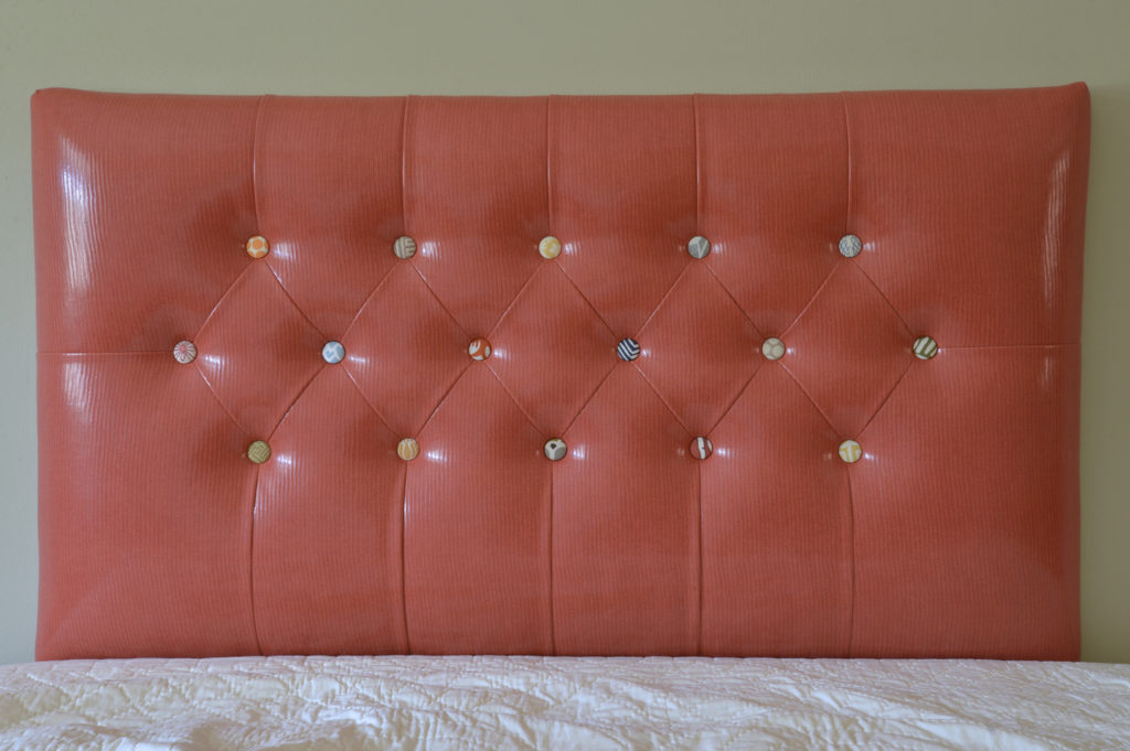 Fully Tufted Headboard Iron Thread Design