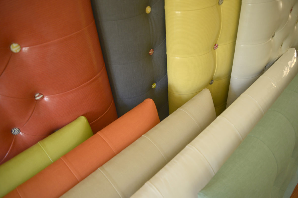 Fully Tufted Headboard Iron Thread Design